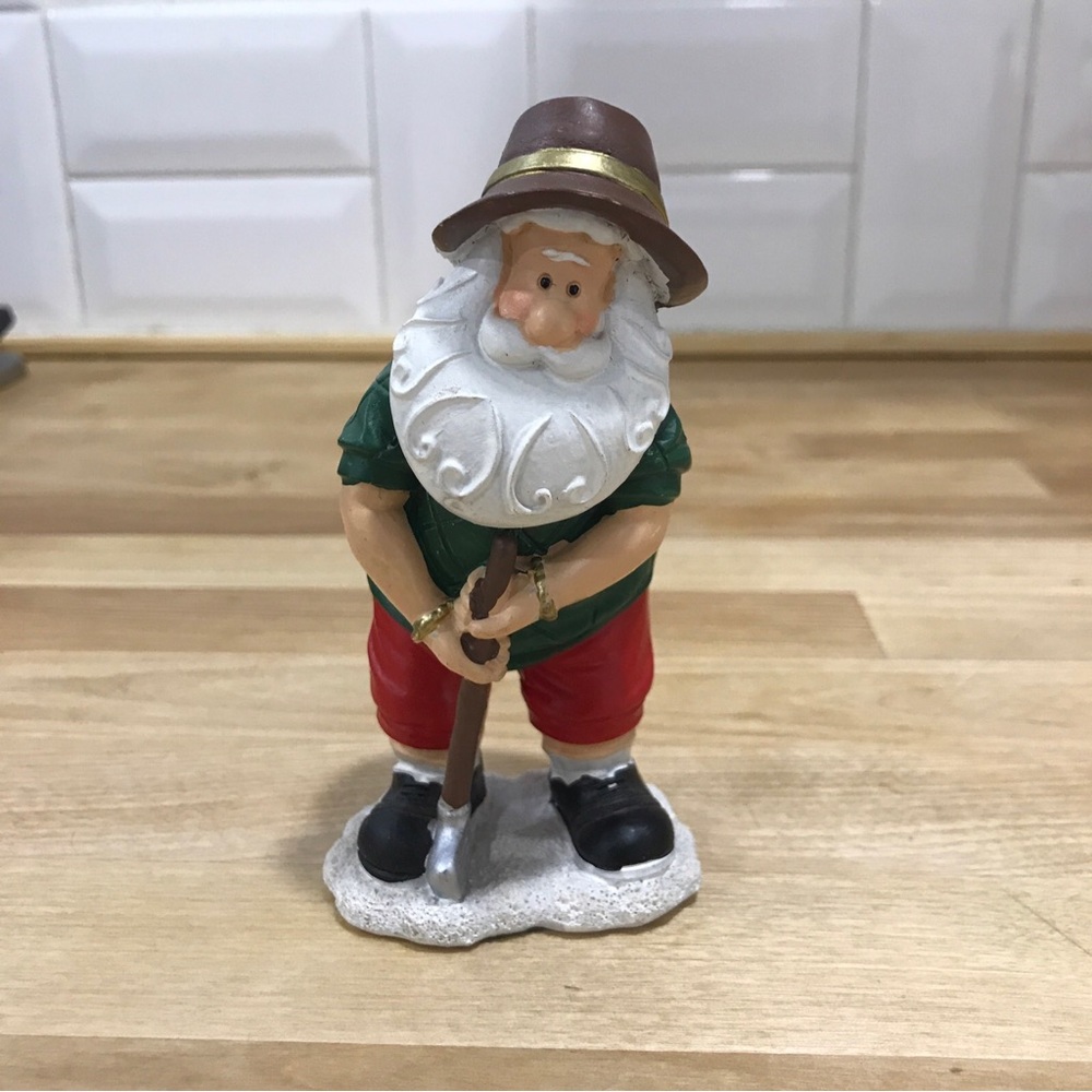 Greenbrier Int'l. Santa Claus Figurine Golf Christmas Home Decor